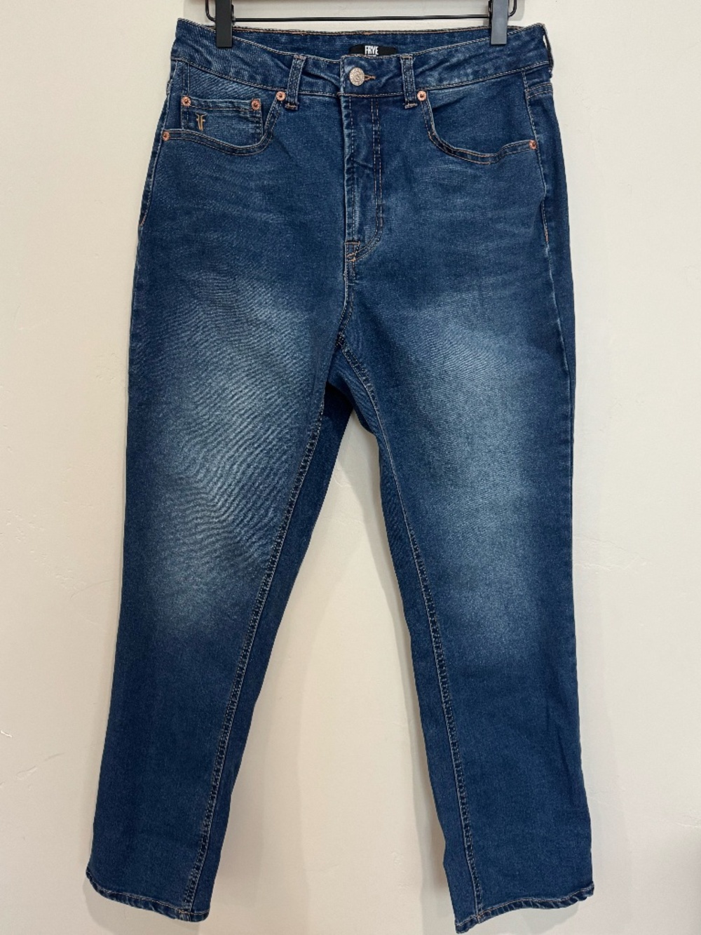 Frye High‎ Rise Medium Wash Jeans Size 6 / 28 Cigarette Cut Ankle Length